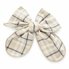 Basmarti Girls Beige Check Hairbow | AW26
