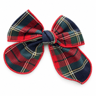 Basmarti Girls Red & Green Tartan Hairbow | AW26