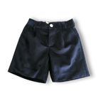Be Chic boys navy velvet shorts with ivory shirt luxury Portuguese boys outfit AW26
