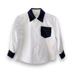 Boys Shirt with navy detail by Be Chic AW26
