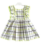 CLEARANCE DEAL - El Copo / La Peppa - Girls Neón Check Summer Dress - Mariposa Children's Boutique