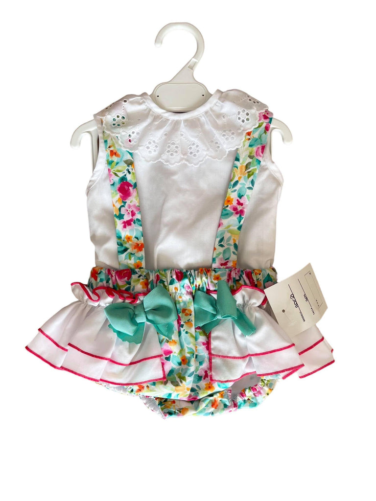 Maria Bardallo - Baby Girl's Floral Print Jam Pants Set - Mariposa Children's Boutique