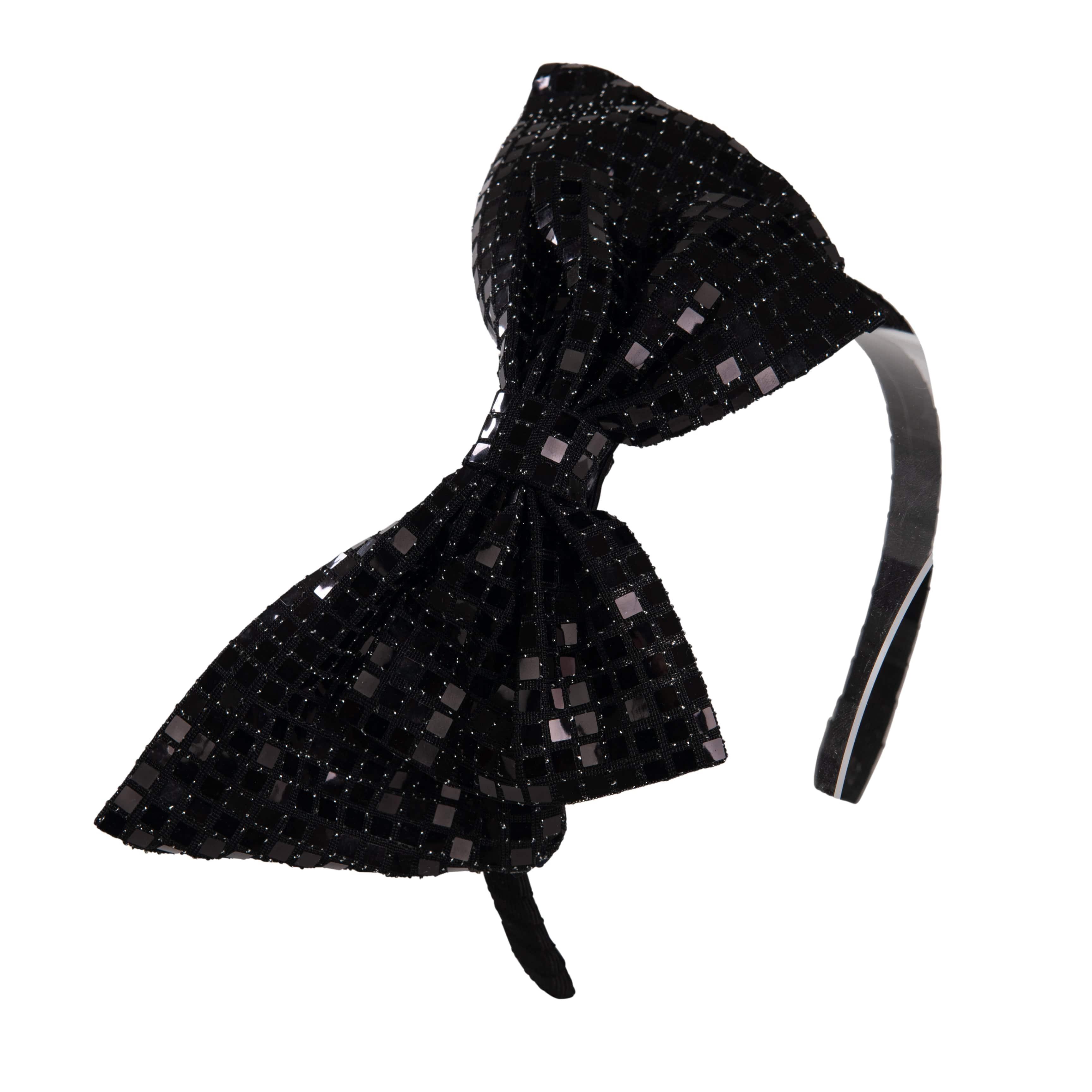 DAGA AW23 - Shine & Glow Black Headpiece - Mariposa Children's Boutique