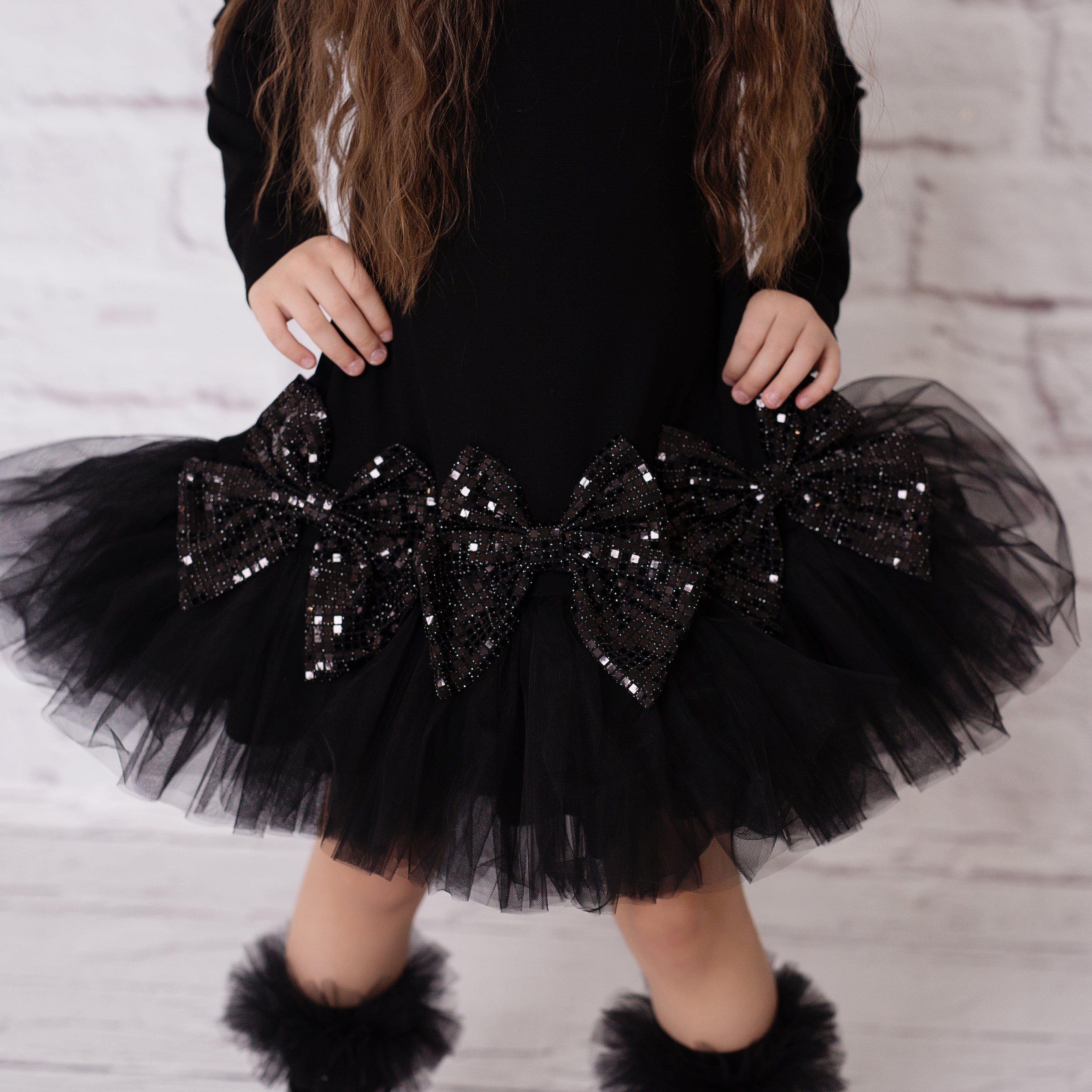 DAGA AW23 - Shine & Glow Black Headpiece - Mariposa Children's Boutique