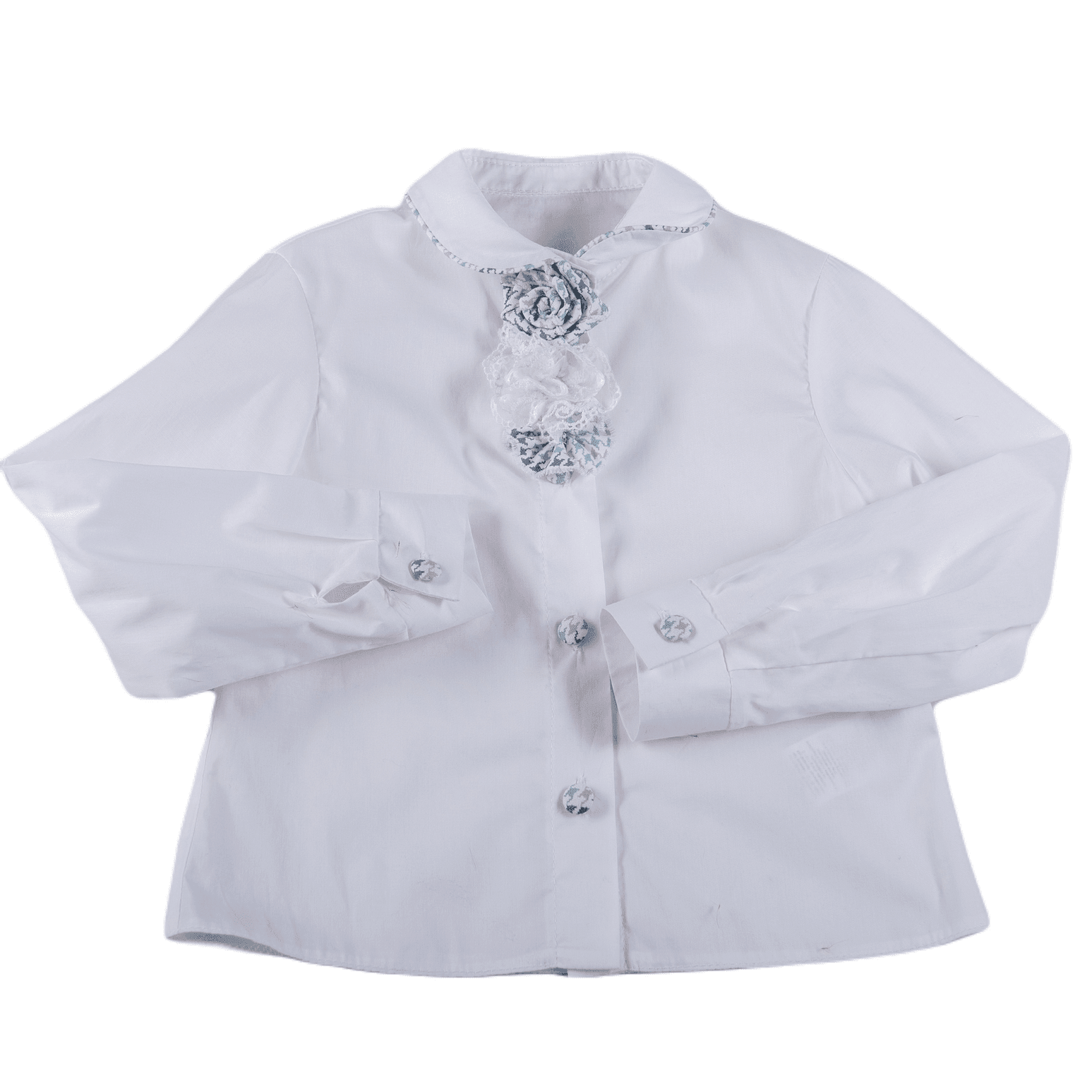 DAGA - Girls Crazy Love Grey Check Pinafore and Blouse Set 