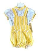 DBB Collection SS23 - Boys Yellow & White Shorts & Shirt Set - Mariposa Children's Boutique