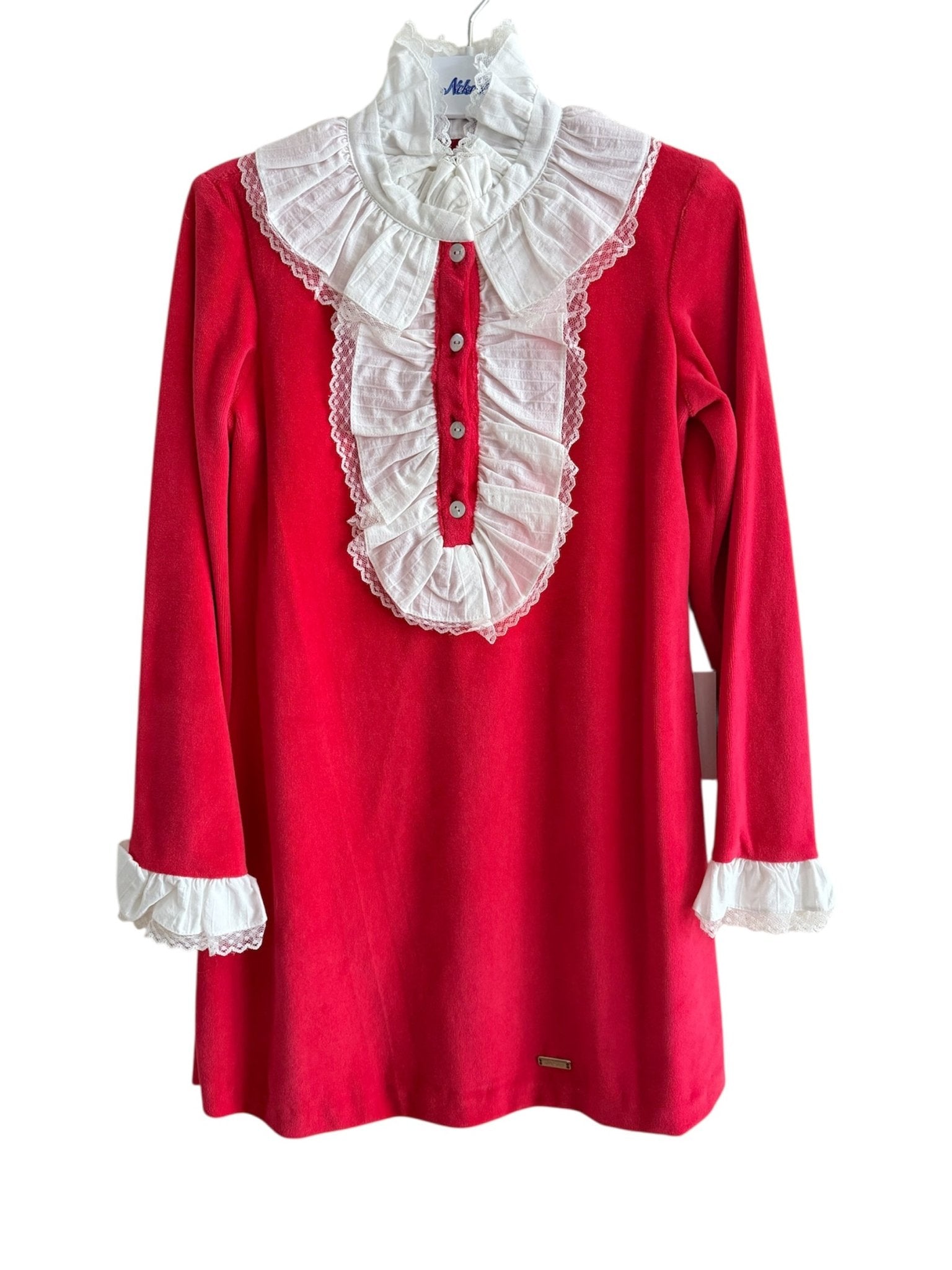 Clearance Sale - Girl's Red & Cream Dress