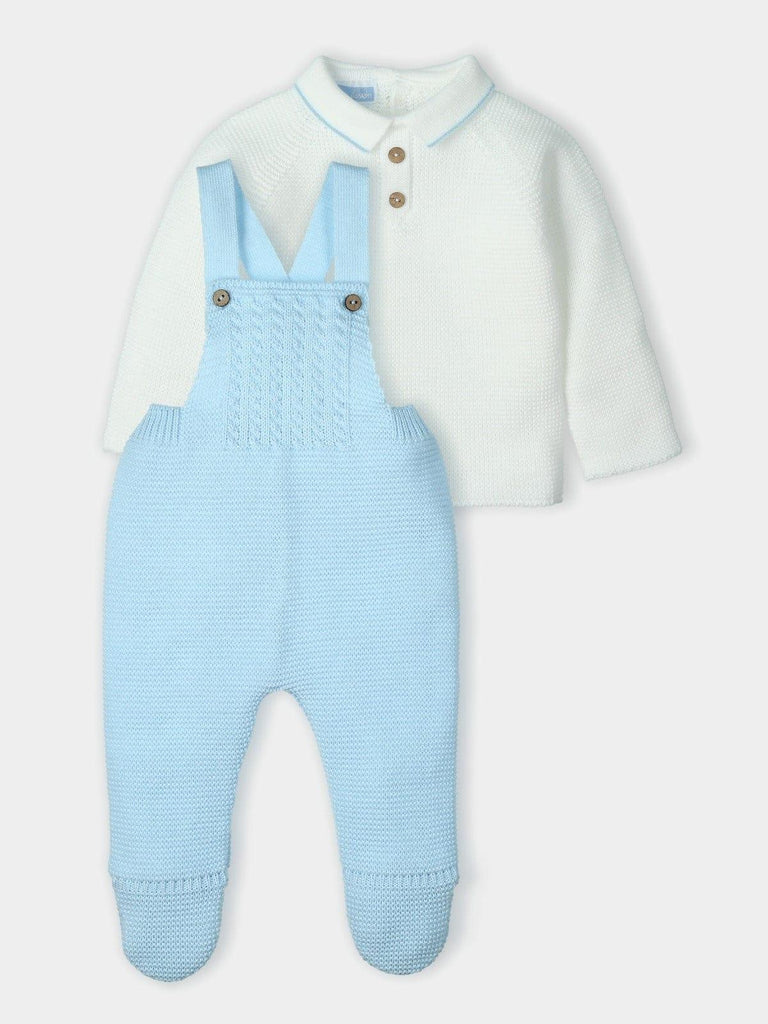 Mac Ilusion AW23 - Baby Boys Knitted Dungaree & Top Outfit - Mariposa Children's Boutique