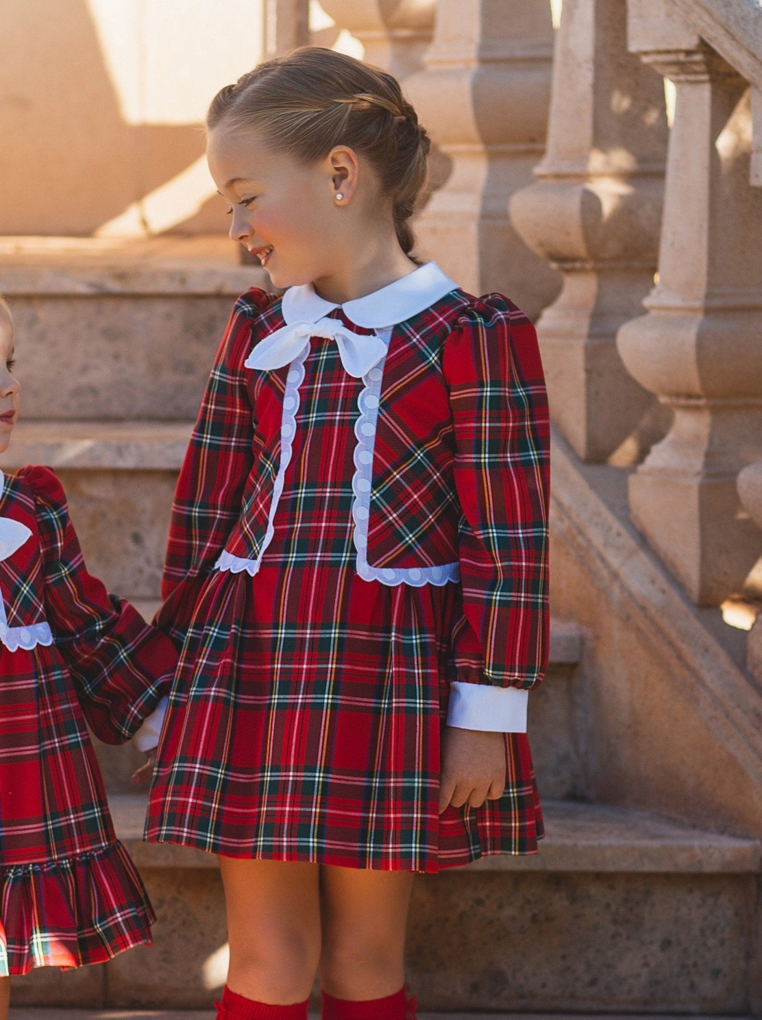 Clearance Sale Meraki Bambini - Baby Girls Red Tartan Dress