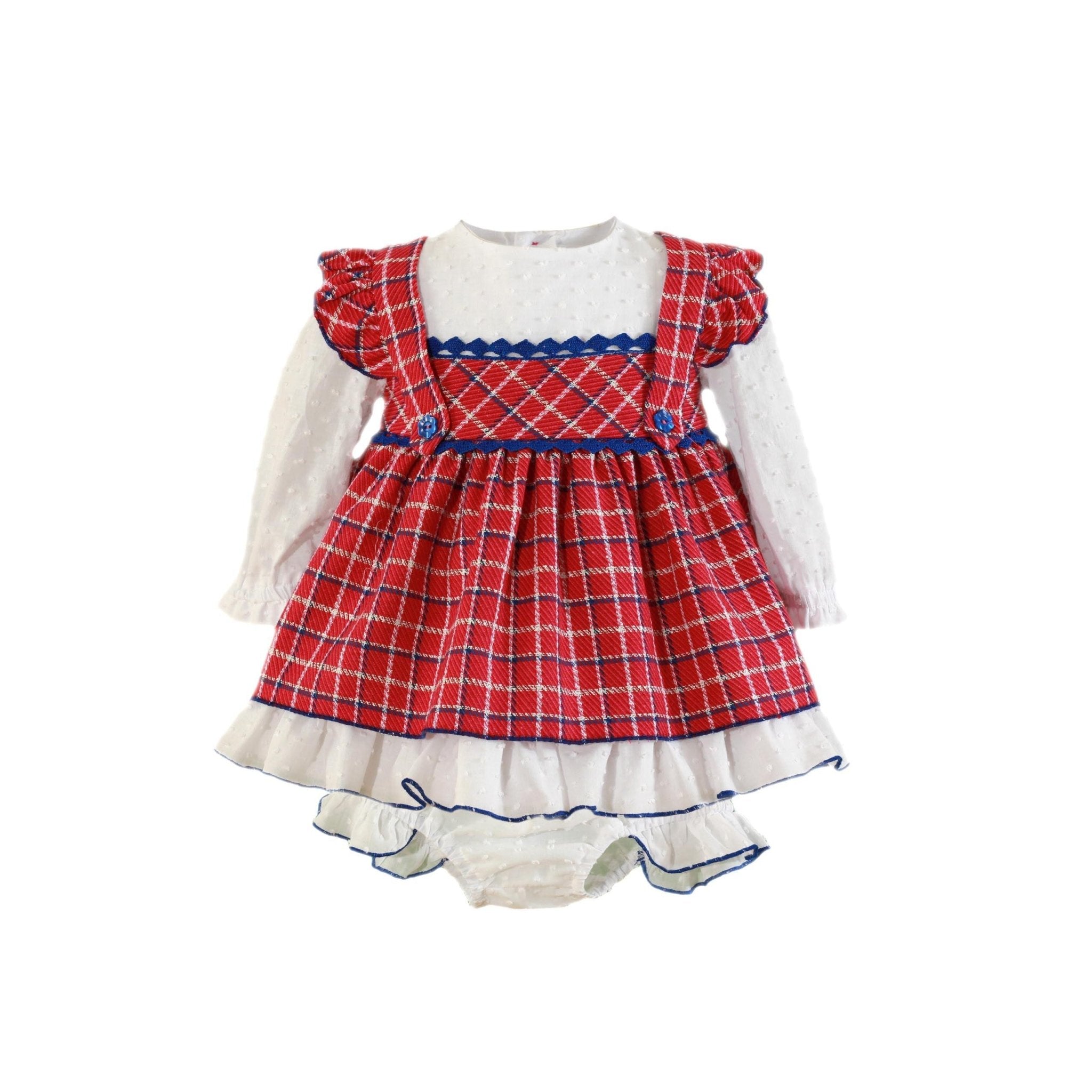 CLEARANCE SALE Miranda - Baby Girls Fuchsia Pink Dress & Knickers 138VB - Mariposa Children's Boutique