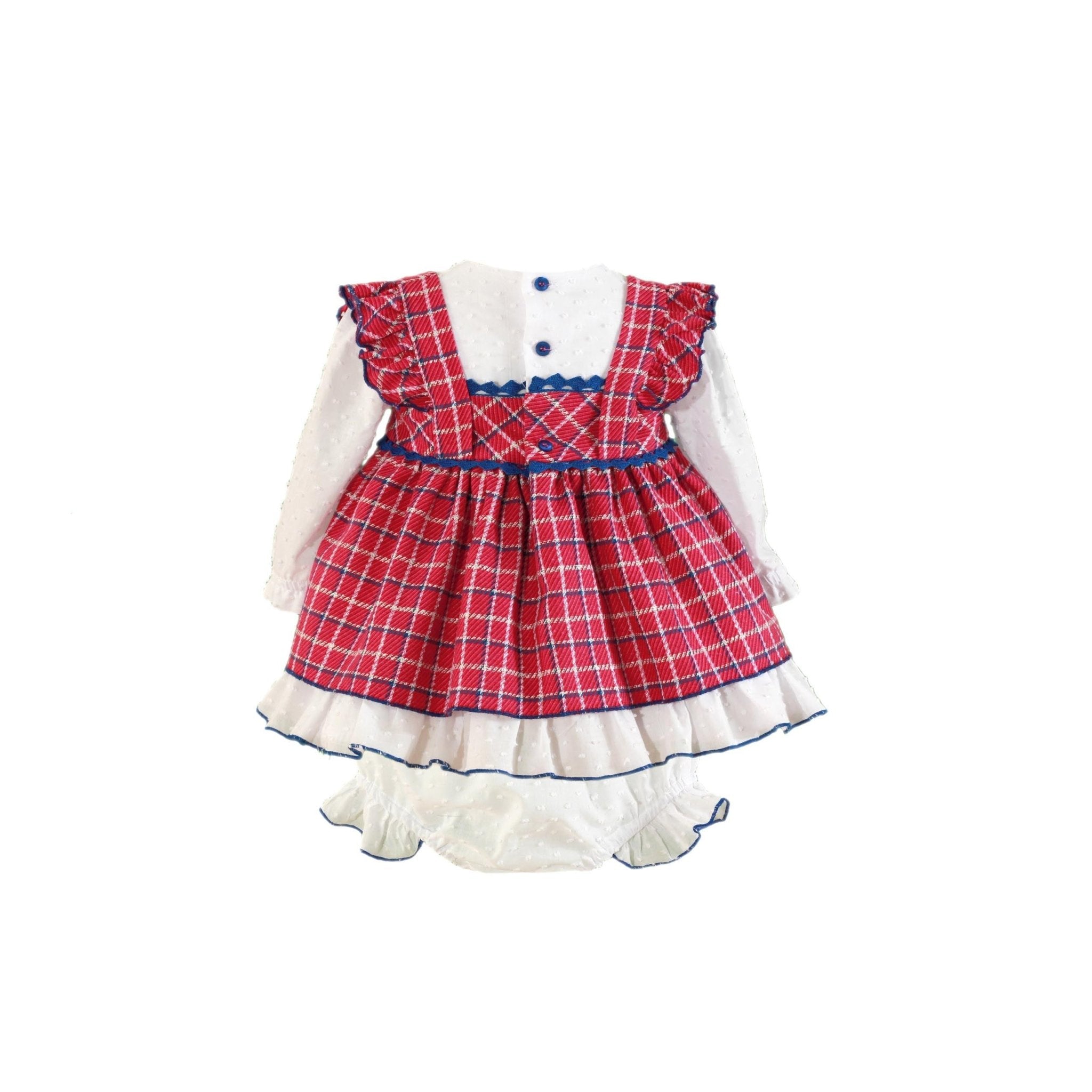 CLEARANCE SALE Miranda - Baby Girls Fuchsia Pink Dress & Knickers 138VB - Mariposa Children's Boutique