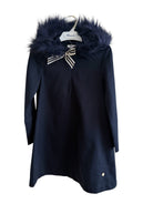 Clearance Sale Miranda - Girl's Navy Hooded Dress