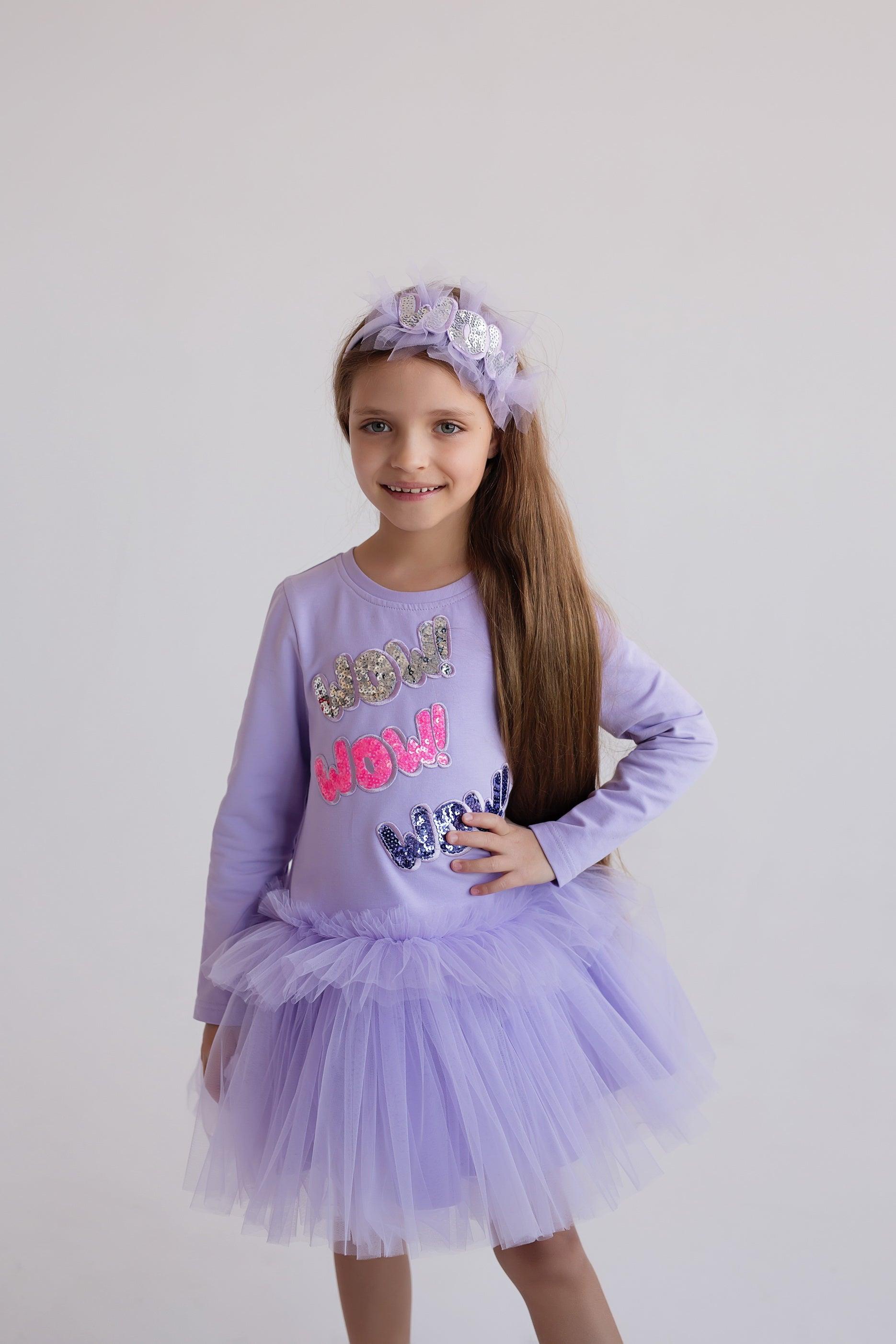 DAGA AW24 PRE-ORDER - Girls WOW Tulle Dress - Mariposa Children's Boutique