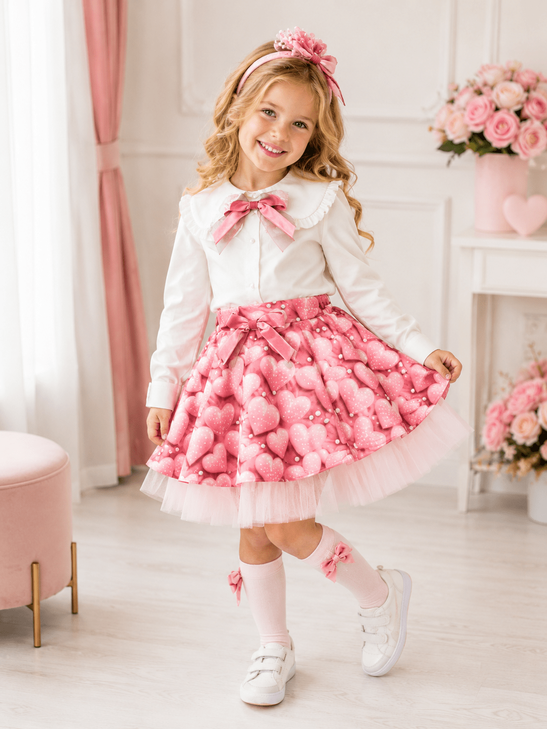 DAGA AW26 Girls Love Story Pink Headpiece | PRE-ORDER