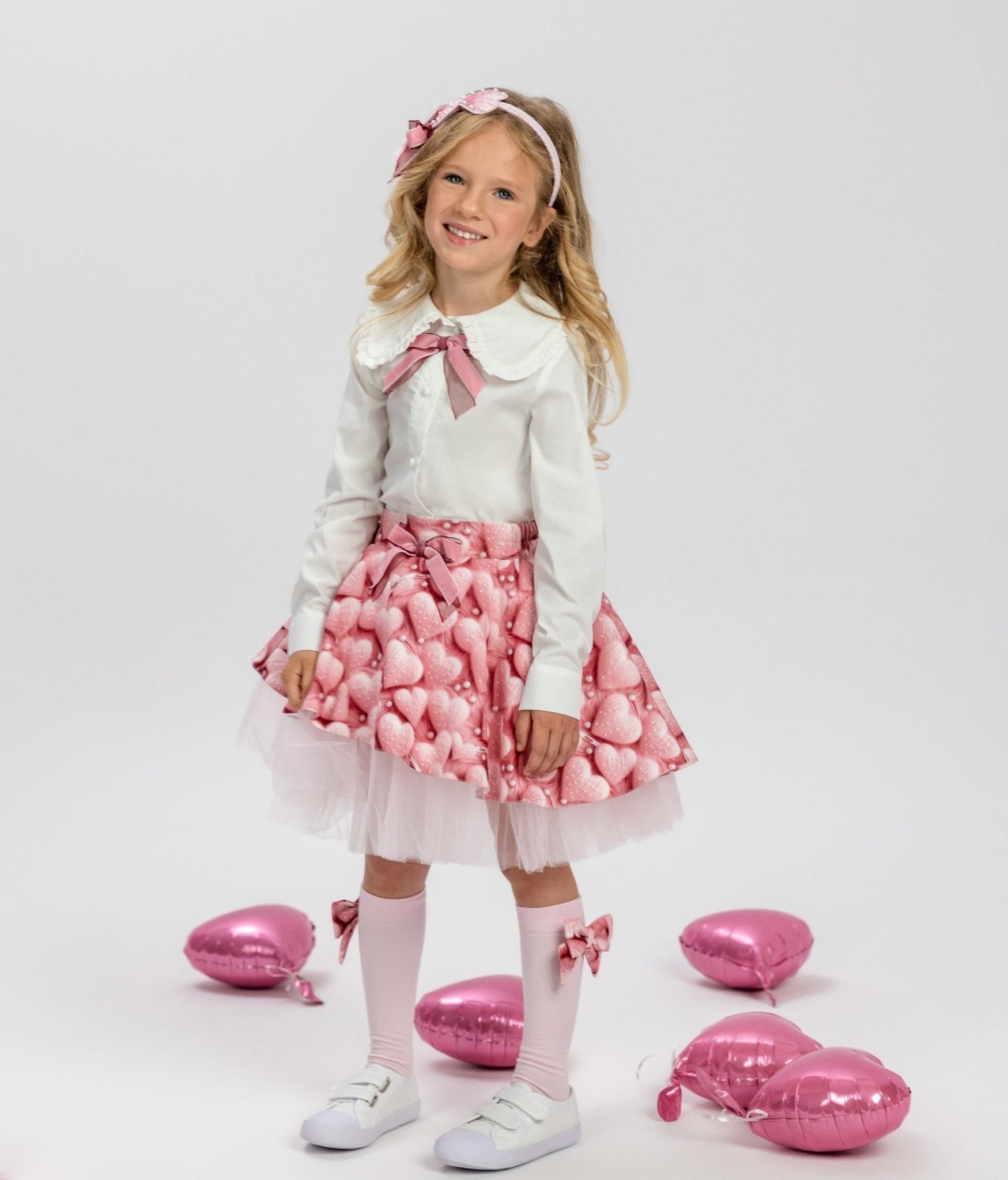 New DAGA AW26 Love Story Collection.  Girls skirt and blouse set. 