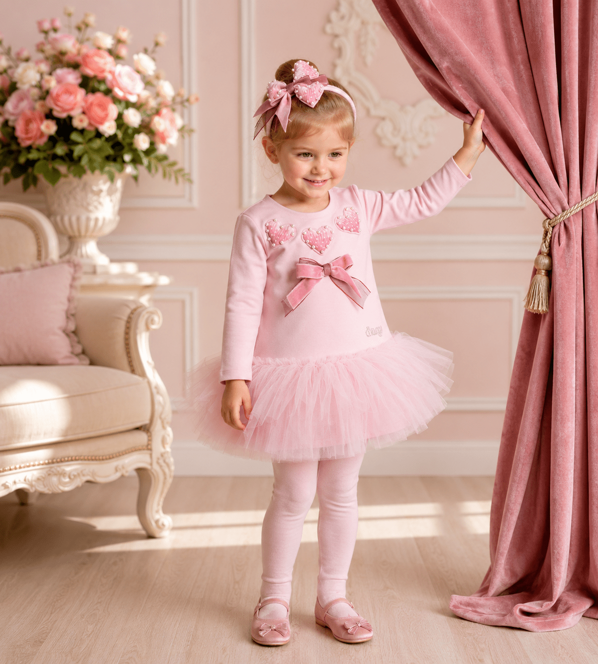 Daga AW26 Love Story Tulle Dress in Pink