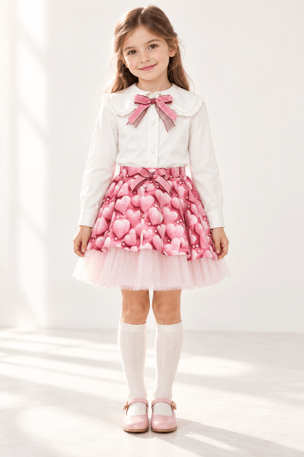 DAGA Girls Love Story Skirt and Blouse Set | AW26