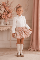 DAGA Girls Sparkle Blush Skirt and Blouse Set | AW26 PRE-ORDER