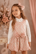 DAGA Girls Sparkle Blush Tulle Knee High Socks | AW26 PRE-ORDER