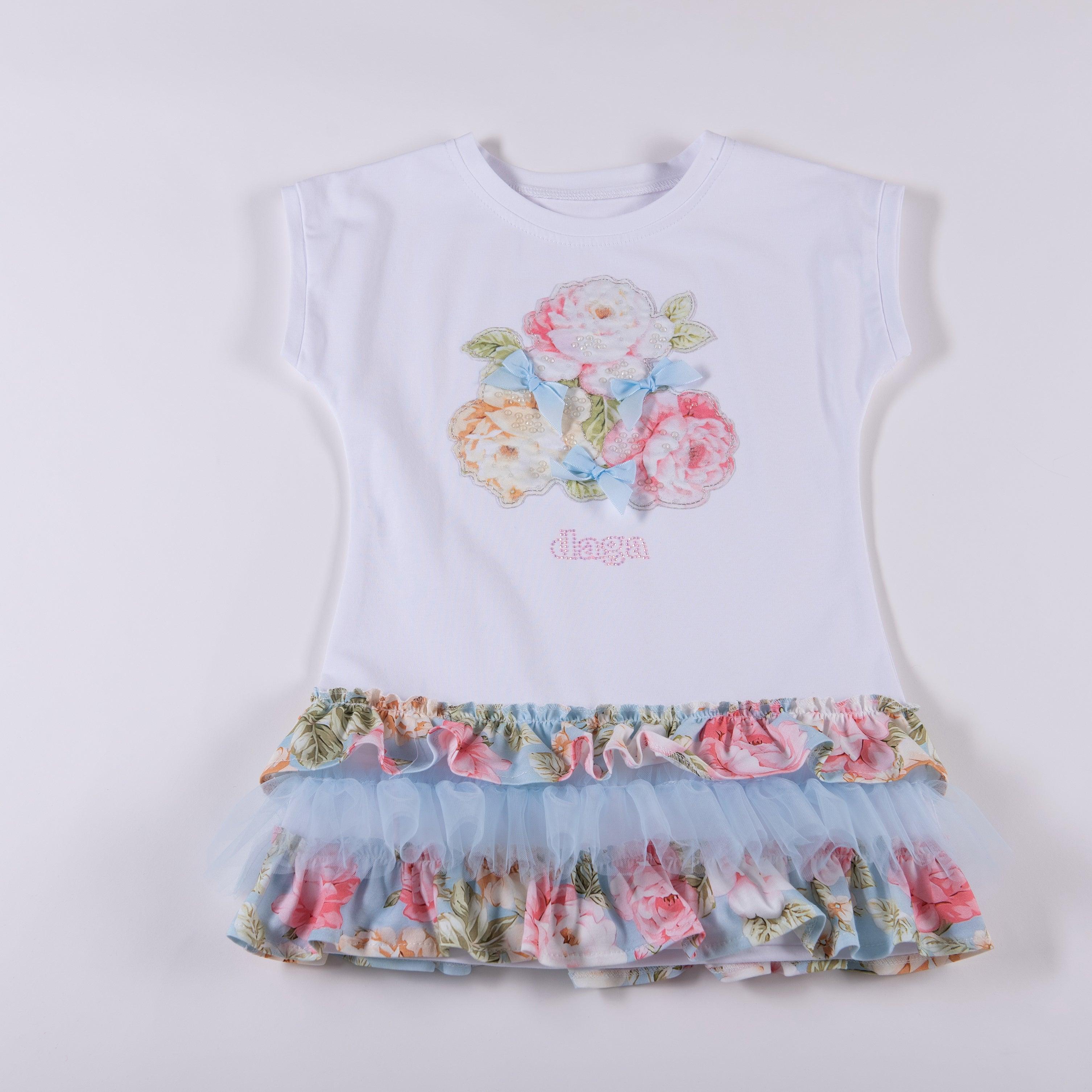 DAGA SS24 - Girls Find Roses In The Garden Dress - Mariposa Children's Boutique