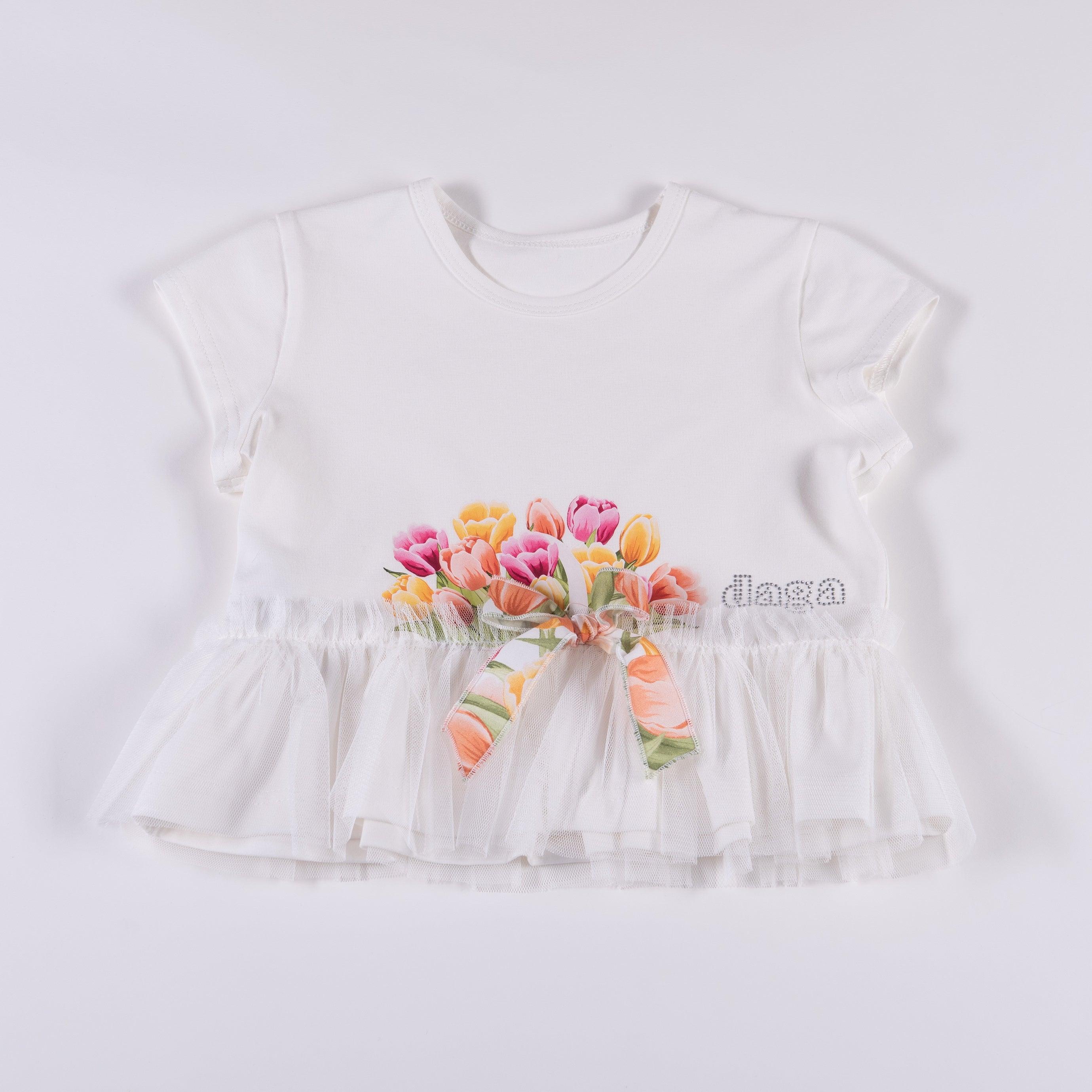 DAGA SS24 - Girls Herald of Summer Tulip Shorts & Top Set - Mariposa Children's Boutique