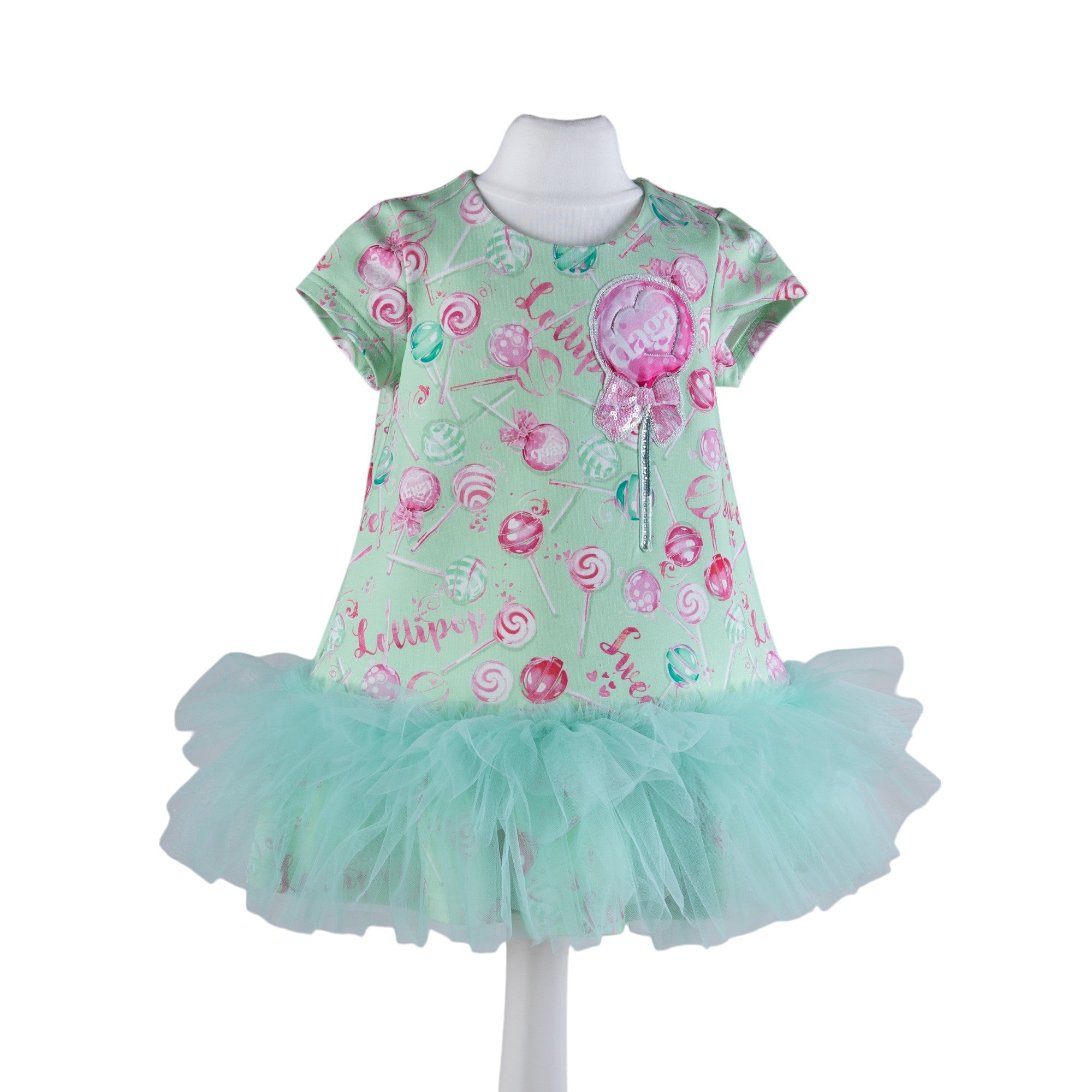 DAGA SS25 - Girls More Sugar Tulle Hem Dress - Mariposa Children's Boutique
