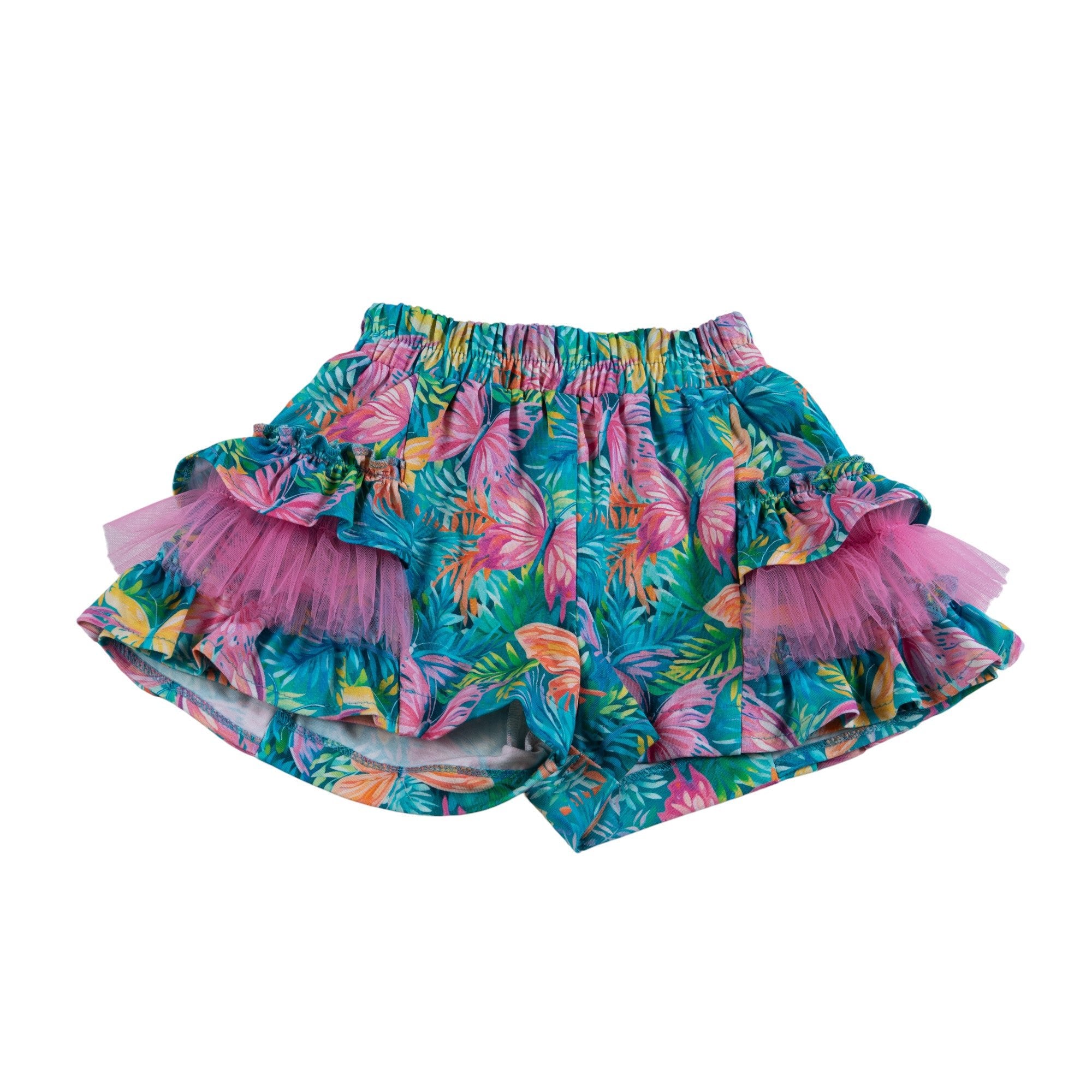 DAGA SS25 - Girl's Pink Paradise Shorts and Top Set - Mariposa Children's Boutique
