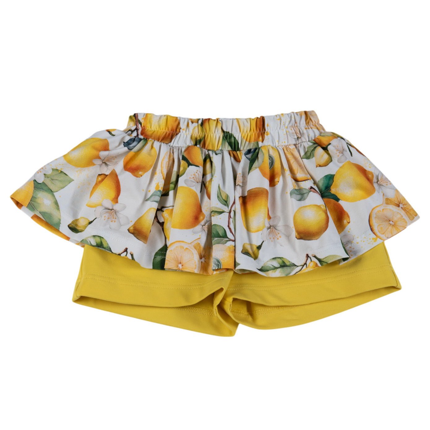 DAGA SS25 - Girl's Sunny Lemons T-shirt with Matching Skorts - Mariposa Children's Boutique