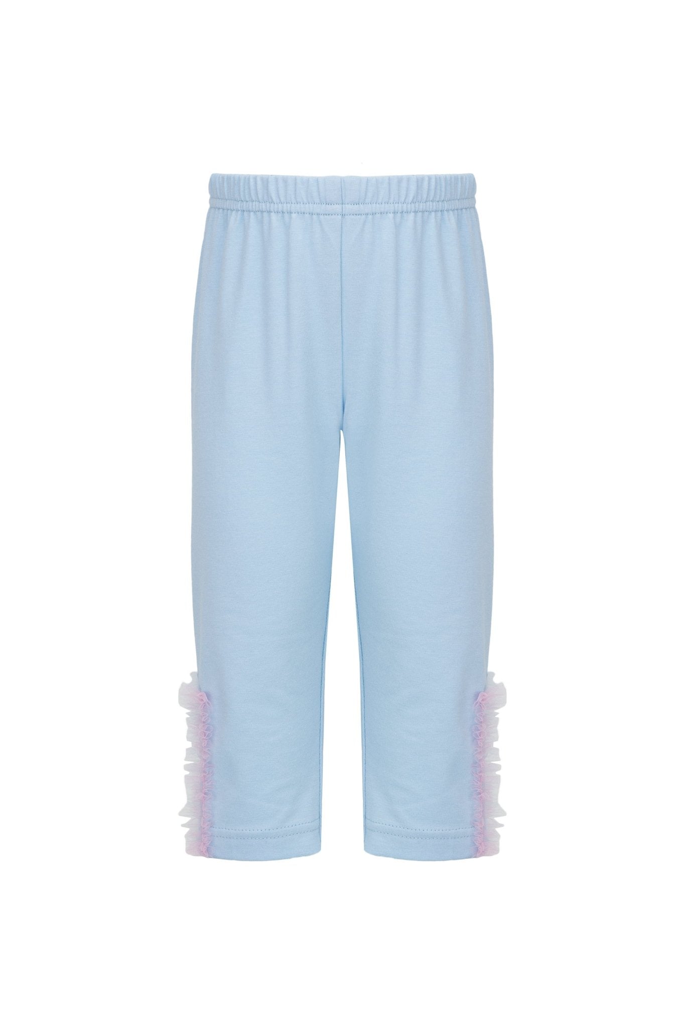 DAGA SS26 PRE - ORDER - Girls Ceremony Blue & Pink Floral & Tulle Leggings Set