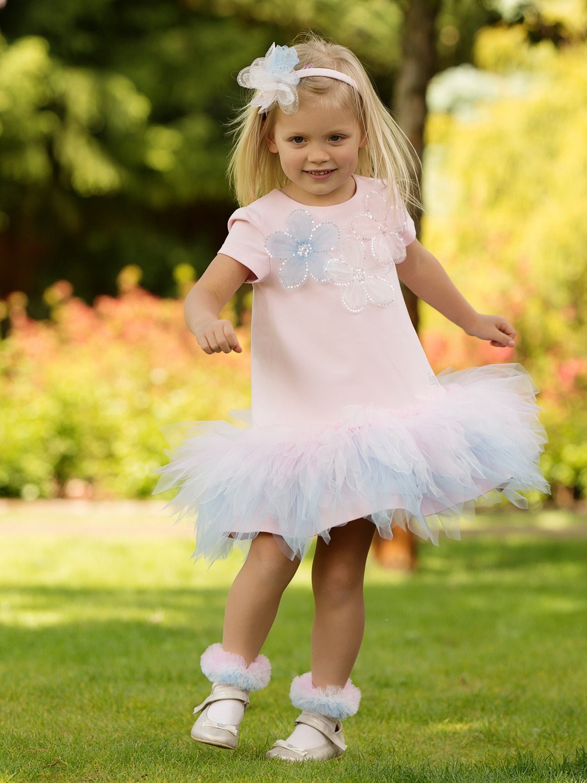 DAGA SS26 PRE - ORDER - Girls Ceremony Pink & Blue Tulle Headpiece