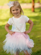 DAGA SS26 PRE - ORDER - Girls Ceremony Pink & Blue Tulle Headpiece