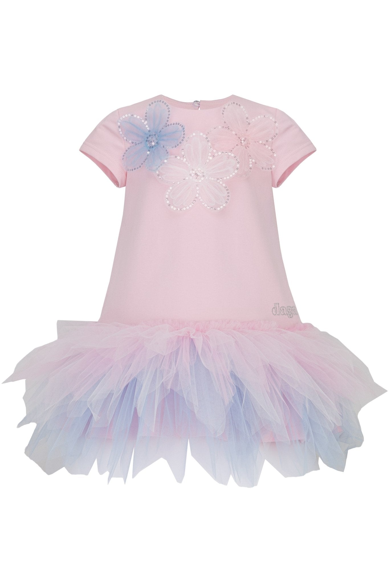 pink and blue tutu dress Pink & Blue Tulle Tutu Dress: Birthday Outfit with Headband