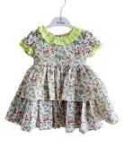 DBB Collection Girls Lime & Multicolour Dress | SS26