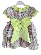 DBB Collection Girls Lime & Multicolour Dress | SS26