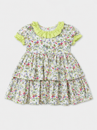 DBB Collection Girls Lime & Multicolour Dress | SS26
