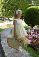 DBB Collection SS24 - Girls Yellow & White Summer Dress - Mariposa Children's Boutique