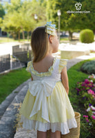 DBB Collection SS24 - Girls Yellow & White Summer Dress - Mariposa Children's Boutique