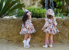 Ela Confeccion AW24 Made-to-Order - Girls Floral Print 3pc Dress - Mariposa Children's Boutique