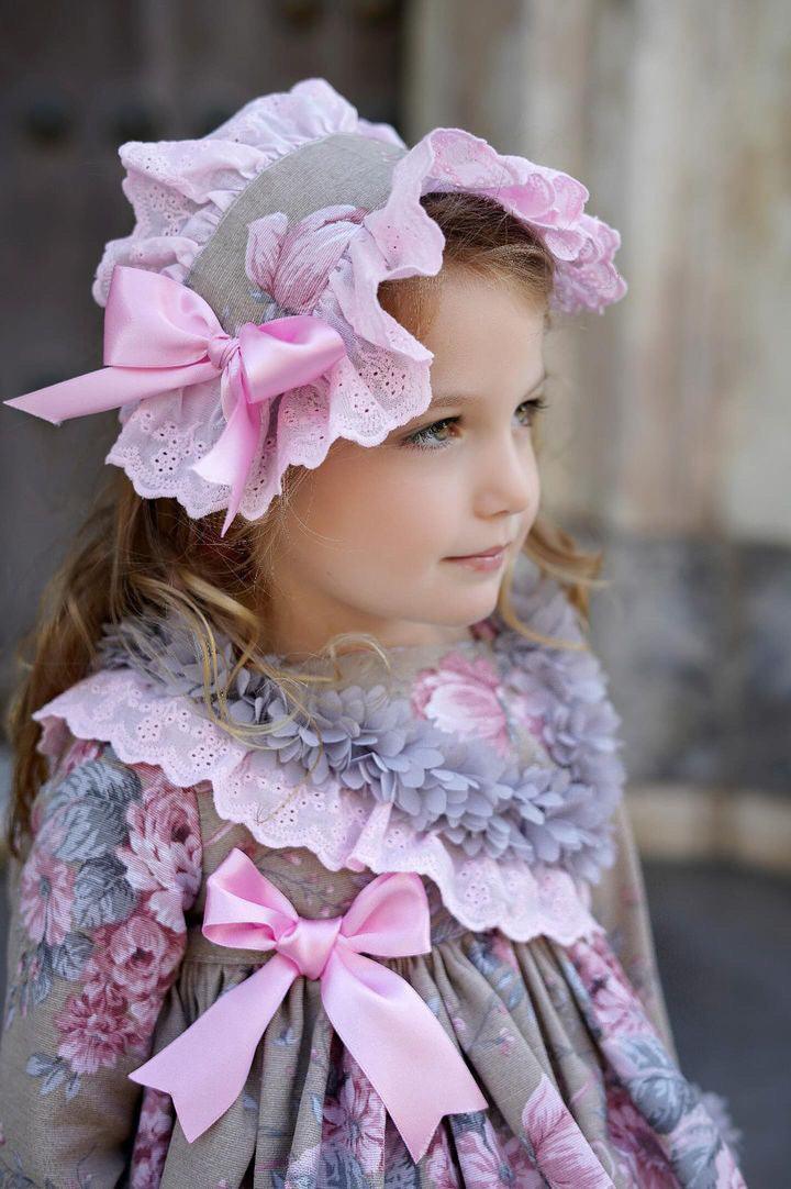 Ela Confeccion AW24 PRE-ORDER - Girls Floral Print Dress - Mariposa Children's Boutique