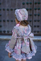 Ela Confeccion AW24 PRE-ORDER - Girls Floral Print Dress - Mariposa Children's Boutique