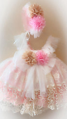 Ela Confeccion SS26 PRE - ORDER - Girls Baby Pink Tulle & Lace Dress