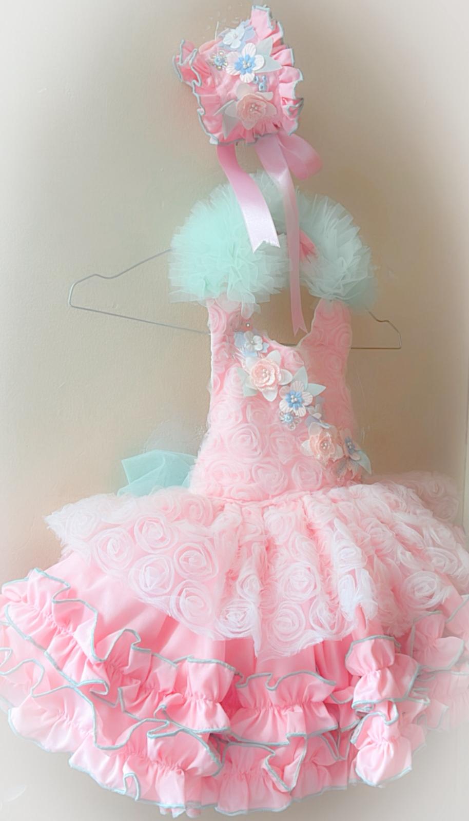 Ela Confeccion SS26 PRE - ORDER - Girls Pink & Mint Tulle Dress