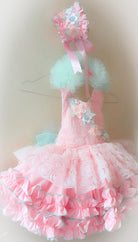 Ela Confeccion SS26 PRE - ORDER - Girls Pink & Mint Tulle Dress