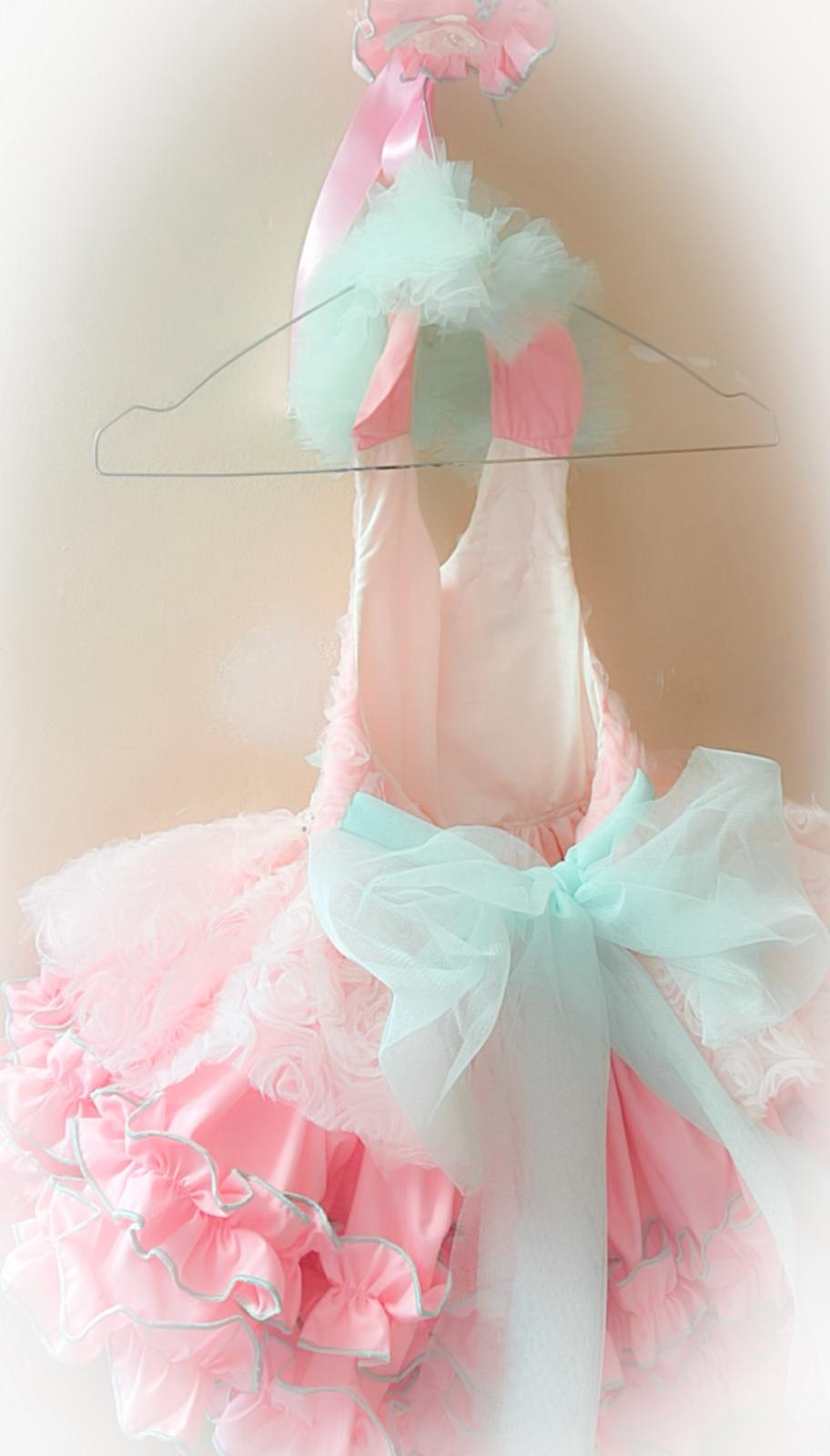 Ela Confeccion SS26 PRE - ORDER - Girls Pink & Mint Tulle Dress