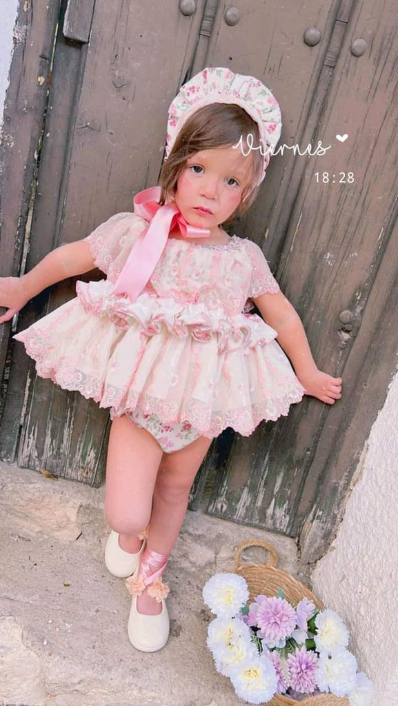 Ela SS24 PRE-ORDER - Girls Chloe Dress & Knickers - Mariposa Children's Boutique