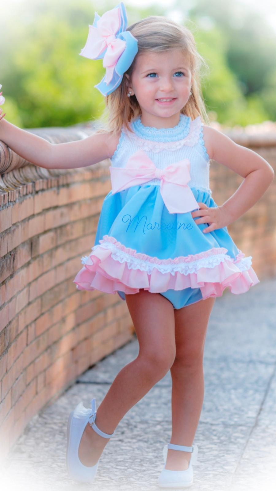 Pink and blue store baby girl dress