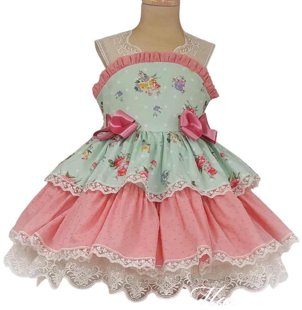 Exclusive - Girl’s Macarena Handmade in Spain Dress IN-STOCK - Mariposa Children's Boutique