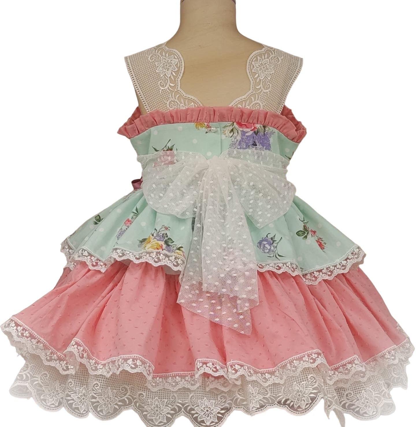 Exclusive - Girl’s Macarena Handmade in Spain Dress IN-STOCK - Mariposa Children's Boutique