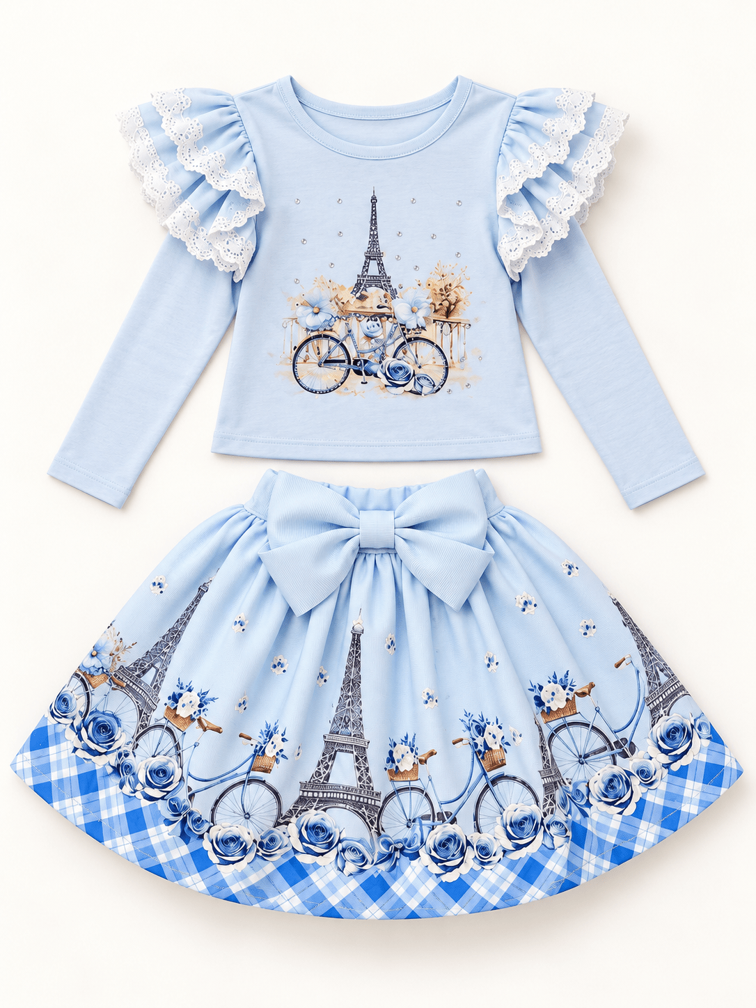 Giorgio Bambini Girls Lilac Paris Skirt Set | AW26