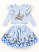 Giorgio Bambini Girls Lilac Paris Skirt Set | AW26
